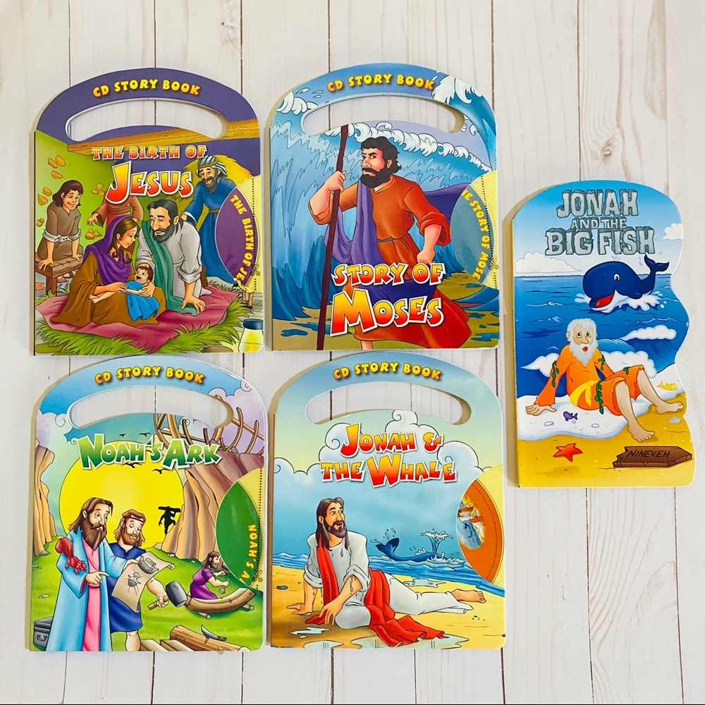 NEW Christian Bible CD Story Book Bundle